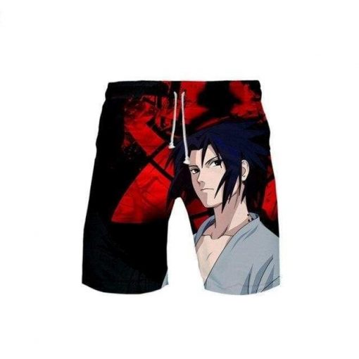 Naruto Swim Trunks Shorts <br>Sasuke Uchiha