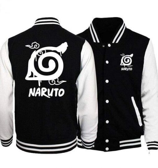 Naruto Baseball Varsity Jacket <br>Hidden Leaf