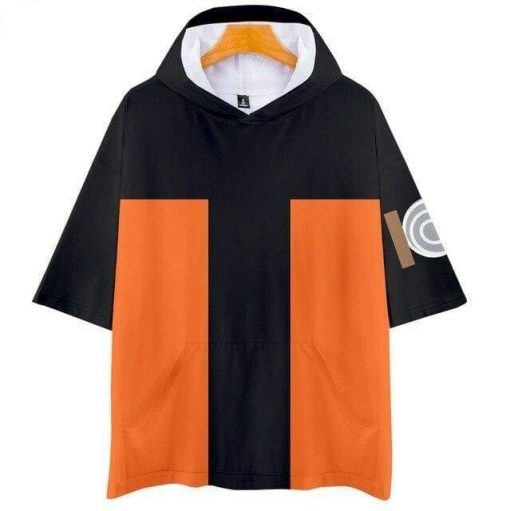 Naruto Short Sleeve Hoodie <br>Naruto Uzumaki (Shippuden)