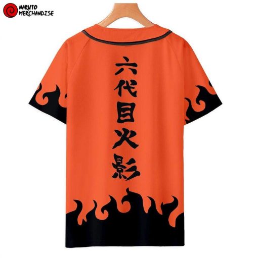 Naruto Baseball Jersey Shirt <br>Hidden Leaf (Orange)